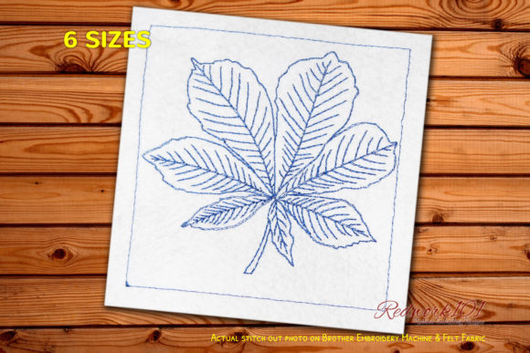 Buckeye Leaf Design: A Charming Choice for Personalized Embroidery