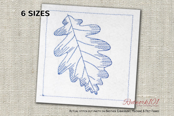 Common Oak Leaf Redwork Design: A Seasonal Embroidery Review for Holiday Makers