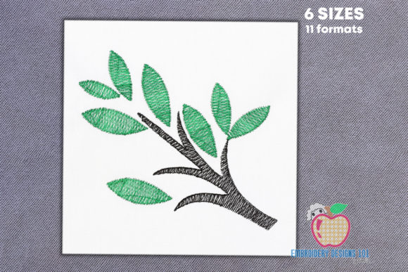 Fresh Green Leaves on Branch: A Seasonal Embroidery Review