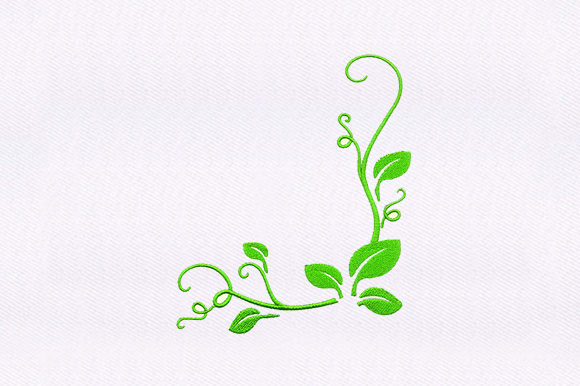 Green Leaf Vines Embroidery Design Review for Small Business Merch