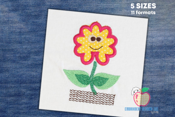 Happy Cartoon Flower Embroidery Design Review