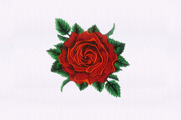 Red Rose Embroidery Design Review for Etsy Sellers