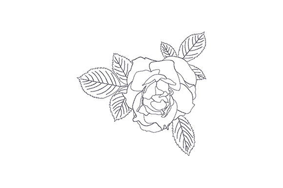 Rose Bud with Three Leaves: A Delicate Touch for Personalized Gifts