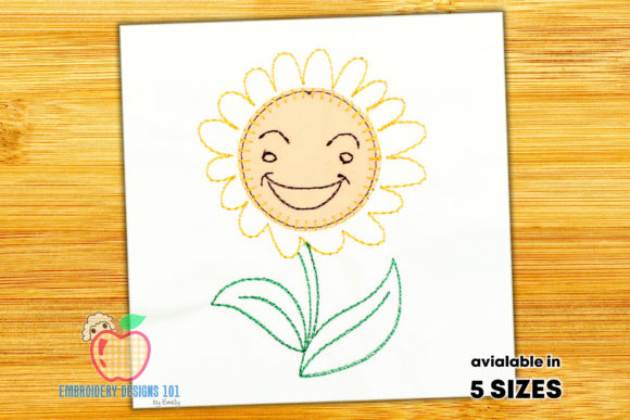 Smiling Face of the Sunflower Embroidery Design Review