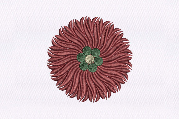 Symmetrical Flower Design: A Versatile Choice for Handmade Embroidery